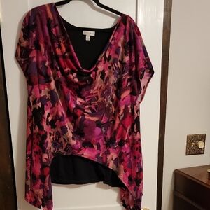 Fashion Bug Women's Pink and Purple Blouse